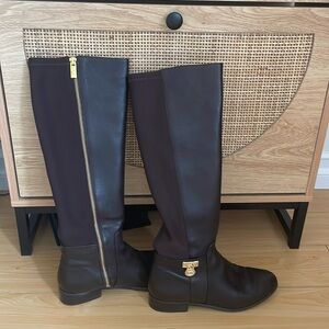 It’s leather and fabric